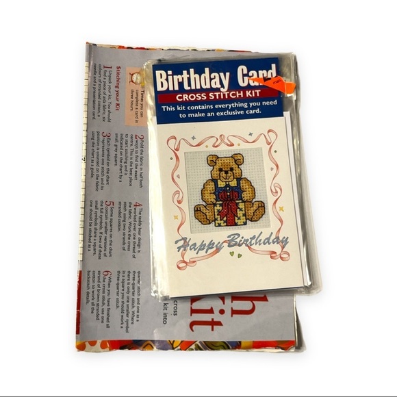 Needlecraft Cross Stitch Mini Cards Mothers Day Birthday Envelopes DIY Lot of 10 - Picture 2 of 7